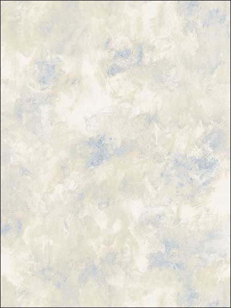 Textured Leaves wallpaper in blue beige color - pattern number RG35749 - by Patton Norwall in the Rose Garden 2 collection