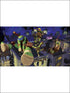 Tmnt Cityscape XL 7 Panel fabric in green color - pattern number JL1297M - by York in the York Murals collection