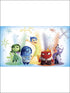 Inside Out XL 7 Panel mural in multi color - pattern number JL1368M - by York in the York Murals collection