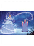 Cinderella Magic XL 7 Panel mural in blue color - pattern number JL1375M - by York in the York Murals collection