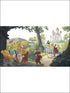 Snow White Happily Ever After 7 Panel mural in green color - pattern number JL1377M - by York in the York Murals collection