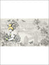 Vintage Tinkerbell XL 7 Panel mural in gray color - pattern number JL1383M - by York in the York Murals collection