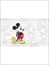 Classic Mickey XL 7 Panel mural in light gray color - pattern number JL1404M - by York in the York Murals collection