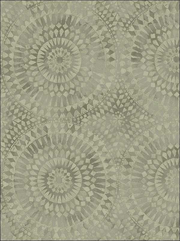 Glisten Circles fabric in 20208 color - pattern number MK20208 - by Seabrook in the Metallika collection