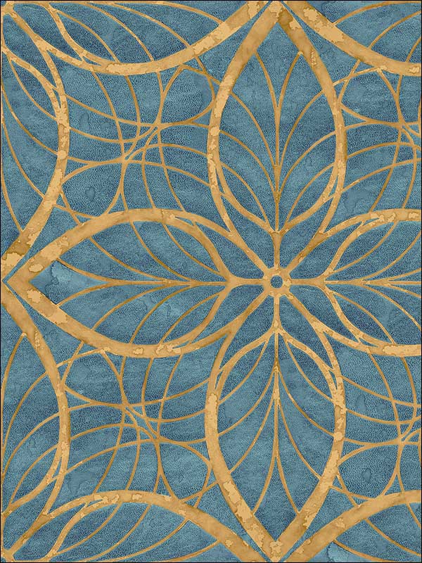 Patina fabric in 20502 color - pattern number MK20502 - by Seabrook in the Metallika collection