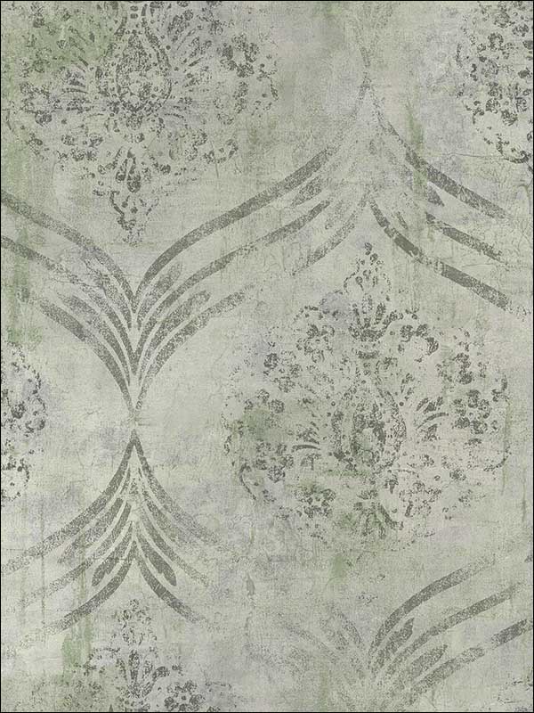 Brilliant Ogee wallpaper in 21204 color - pattern number MK21204 - by Seabrook in the Metallika collection