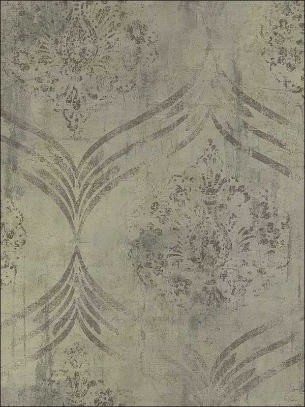 Brilliant Ogee wallpaper in 21206 color - pattern number MK21206 - by Seabrook in the Metallika collection