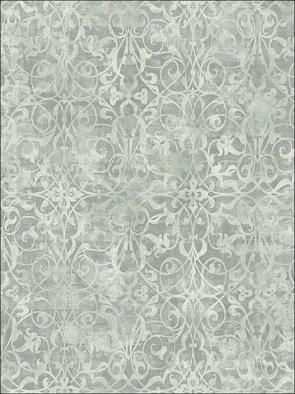 Brilliant Scroll wallpaper in 21404 color - pattern number MK21404 - by Seabrook in the Metallika collection