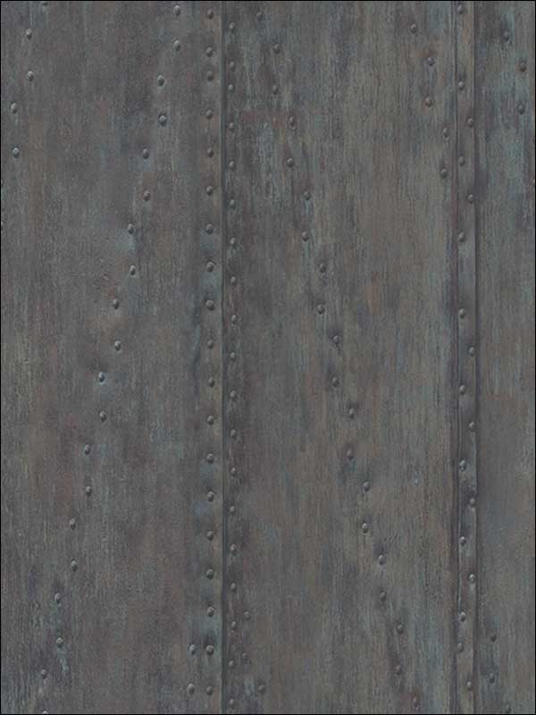 Rusted Stud Panels wallpaper in 51000 color - pattern number IR51000 - by Pelican Prints in the Structure collection