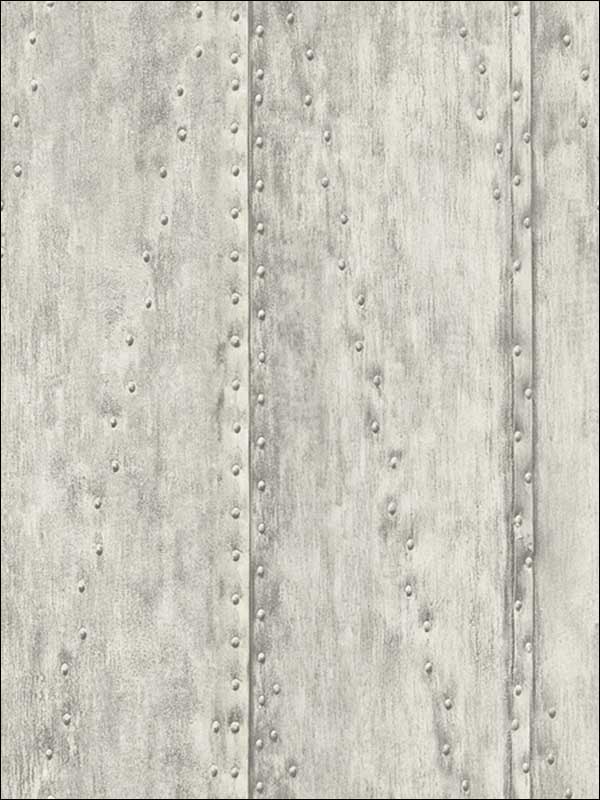 Rusted Stud Panels wallpaper in 51010 color - pattern number IR51010 - by Pelican Prints in the Structure collection