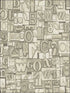 Letters fabric in 51505 color - pattern number IR51505 - by Pelican Prints in the Structure collection