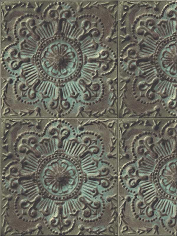 Iron Tile wallpaper in 52004 color - pattern number IR52004 - by Pelican Prints in the Structure collection