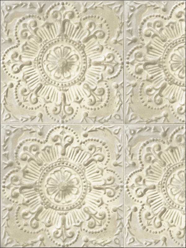 Iron Tile wallpaper in 52005 color - pattern number IR52005 - by Pelican Prints in the Structure collection