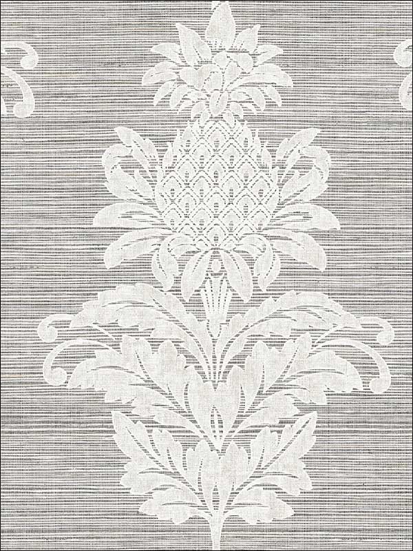 Pineapple Grove Damask fabric in gold color - pattern number PS40700 - by Kenneth James in the Palm Springs collection