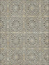 Twist Medallion fabric in brown color - pattern number PS40806 - by Kenneth James in the Palm Springs collection