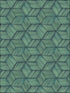 Intertwined Geometric wallpaper in blue color - pattern number PS41404 - by Kenneth James in the Palm Springs collection