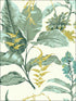 Kauai Damask wallpaper in green color - pattern number PS41804 - by Kenneth James in the Palm Springs collection