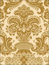 Carmen Cs fabric in gold color - pattern number 108/2007.CS.0 - by Cole and Son in the Mariinsky Damask Wallpapers collection
