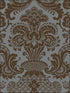 Carmen Cs fabric in charcoal color - pattern number 108/2010.CS.0 - by Cole and Son in the Mariinsky Damask Wallpapers collection