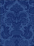 Petrouchka fabric in blue color - pattern number 108/3011.CS.0 - by Cole and Son in the Mariinsky Damask Wallpapers collection