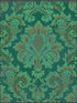 Stravinsky fabric in green color - pattern number 108/4016.CS.0 - by Cole and Son in the Mariinsky Damask Wallpapers collection