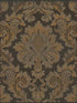 Stravinsky fabric in charcoal and bronze color - pattern number 108/4017.CS.0 - by Cole and Son in the Mariinsky Damask Wallpapers collection
