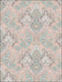 Pushkin wallpaper in pastel multi color - pattern number 108/8044.CS.0 - by Cole and Son in the Mariinsky Damask Wallpapers collection
