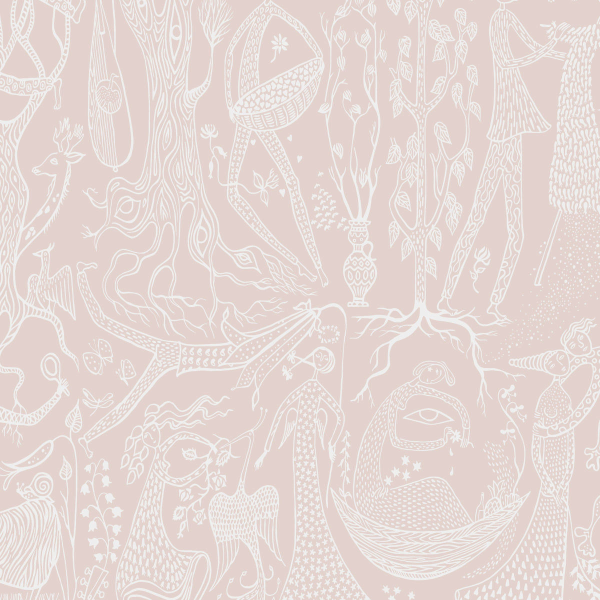 Poeme D Amour fabric in blush color - pattern number 1764 - by Schumacher in the Borastapeter collection