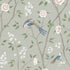 Paradise Birds fabric in mineral shimmer color - pattern number 1903 - by Schumacher in the Borastapeter collection