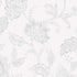 Indigo Bloom fabric in grey color - pattern number 1930 - by Schumacher in the Borastapeter collection