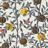 Granatapple wallpaper in slate and ochre color - pattern number 1959 - by Schumacher in the Borastapeter collection