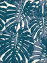 Jamaica fabric in prussian blue and white color - pattern number TA20002 - by Seabrook in the Tortuga collection