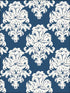 Montserrat fabric in prussian blue and white color - pattern number TA20102 - by Seabrook in the Tortuga collection