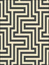 Martinique fabric in black and off white color - pattern number TA20400 - by Seabrook in the Tortuga collection