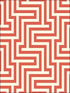 Martinique fabric in rust orange and off white color - pattern number TA20401 - by Seabrook in the Tortuga collection
