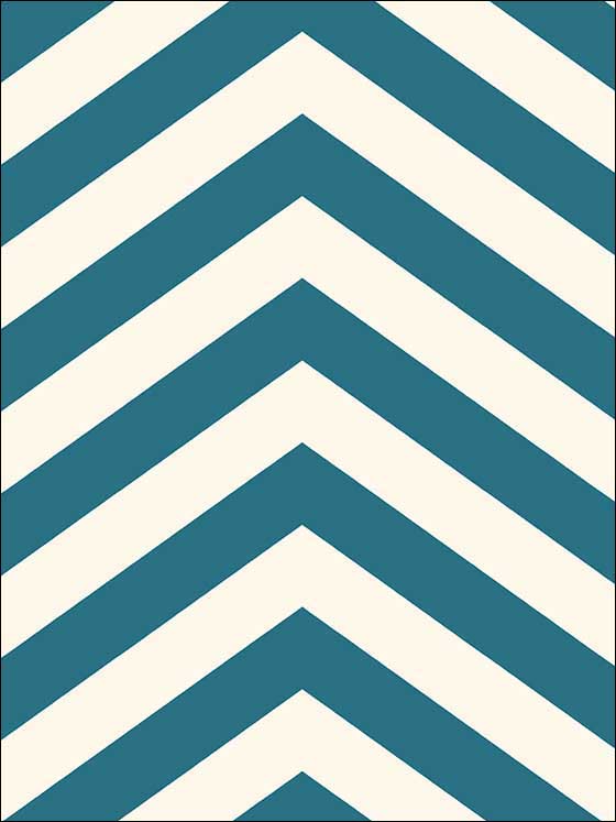 Jamaica Chevron fabric in teal and white color - pattern number TA20602 - by Seabrook in the Tortuga collection