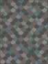 Catalina Scales wallpaper in black ocean blue gray and metallic silver color - pattern number TA20900 - by Seabrook in the Tortuga collection