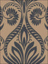 Bonaire wallpaper in black and metallic gold color - pattern number TA21000 - by Seabrook in the Tortuga collection