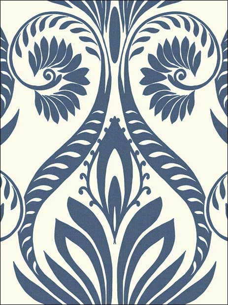 Bonaire wallpaper in navy blue and white color - pattern number TA21002 - by Seabrook in the Tortuga collection