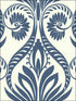 Bonaire wallpaper in navy blue and white color - pattern number TA21002 - by Seabrook in the Tortuga collection