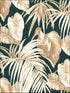 Dominica wallpaper in black metallic gold camel and white color - pattern number TA21600 - by Seabrook in the Tortuga collection