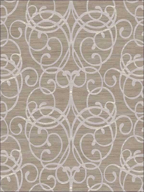 Silverton Scroll wallpaper in 81118 color - pattern number MT81118 - by Seabrook in the Montage collection
