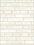 White Brick Screen Print fabric in white off white color - pattern number OY31003 - by Paper and Ink in the White on White collection
