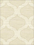 Casablanca Ogee with Textile Strings fabric in warm neutral beige color - pattern number OY32205 - by Paper and Ink in the White on White collection