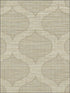 Casablanca Ogee with Textile Strings fabric in brown taupe color - pattern number OY32206 - by Paper and Ink in the White on White collection
