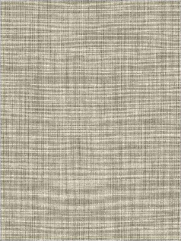 Grass Texture Screen Print with Textile Strings wallpaper in brown taupe color - pattern number OY33006 - by Paper and Ink in the White on White collection