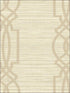 Trellis on Grass Faux with Textile Strings wallpaper in warm neutral beige color - pattern number OY33708 - by Paper and Ink in the White on White collection
