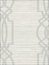 Trellis on Grass Faux with Textile Strings wallpaper in cool neutral color - pattern number OY33710 - by Paper and Ink in the White on White collection