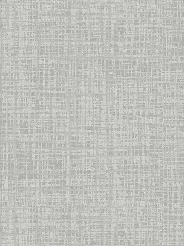 Thatched Faux Finish with Raised Inks wallpaper in gray color - pattern number OY34110 - by Paper and Ink in the White on White collection