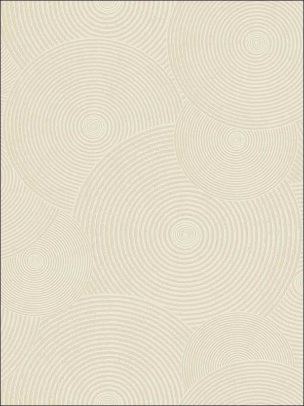 Interlocking Ripples wallpaper in cool neutral color - pattern number OY34400 - by Paper and Ink in the White on White collection